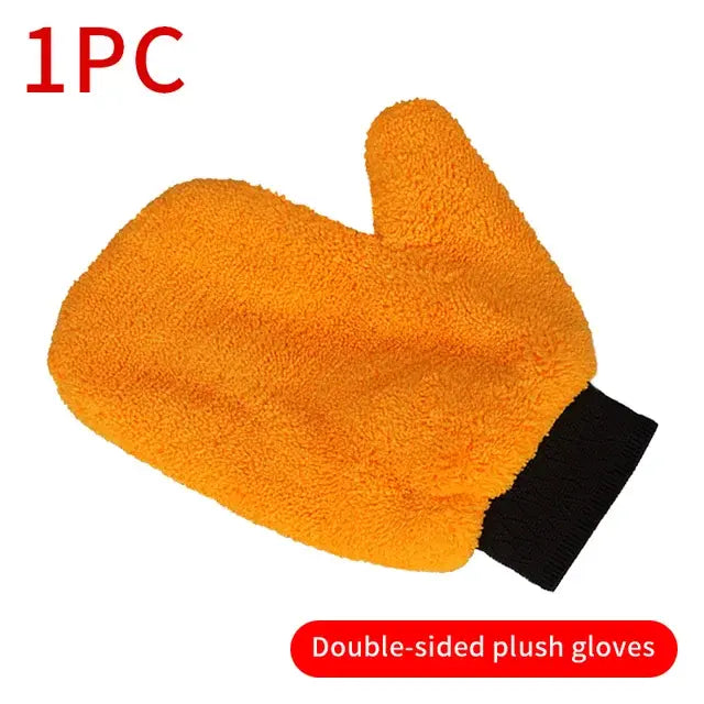 Microfiber Car Washing Mitt Ultra Absorbent Cleaning Gloves