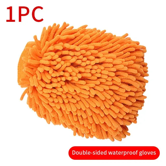 Microfiber Car Washing Mitt Ultra Absorbent Cleaning Gloves